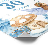 Fairy Winter Wonderland Eerste jaar Foto Mijlpaal Poster (Hoek)