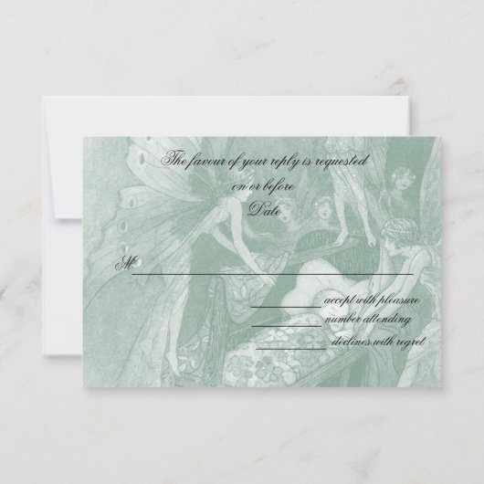 Fairy Wishes rsvp Kaartje (Achterkant)