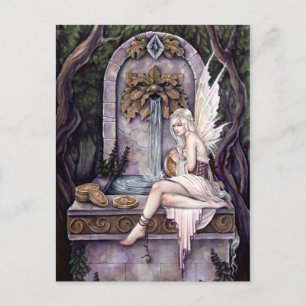 Fairy Wishing Well Briefkaart