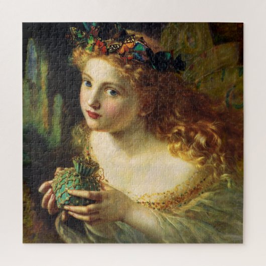 Fairy with Butterflies Sophie Gengembre Anderson Legpuzzel (Verticaal)