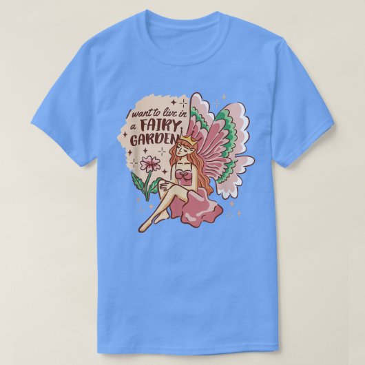 Fairy with Wings Funny T-shirt (Design voorkant)
