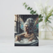 Fairy Woman Bathing Briefkaart (Staand voorkant)