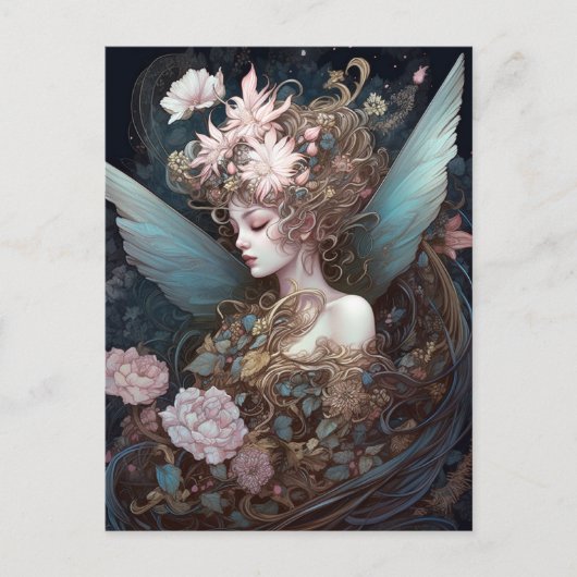 Fairy Woman Fantasy Art Briefkaart (Voorkant)