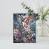Fairy Woman Fantasy Art Briefkaart (Staand voorkant)