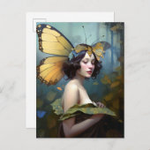 Fairy Woman Fantasy Art Briefkaart (Voorkant / Achterkant)