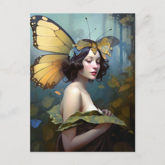Fairy Woman Fantasy Art Briefkaart (Voorkant)