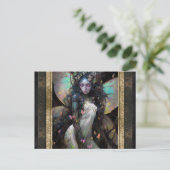 Fairy Woman Fantasy Art Briefkaart (Staand voorkant)
