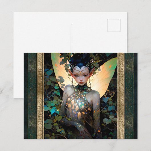 Fairy Woman Fantasy Art Briefkaart (Voorkant / Achterkant)