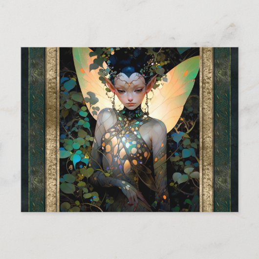 Fairy Woman Fantasy Art Briefkaart (Voorkant)