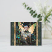 Fairy Woman Fantasy Art Briefkaart (Staand voorkant)
