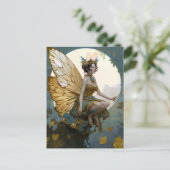 Fairy Woman Fantasy Art Briefkaart (Staand voorkant)
