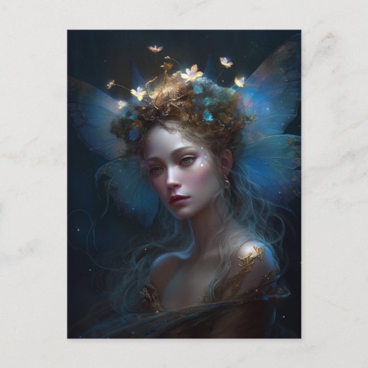 Fairy Woman Fantasy Art Briefkaart (Voorkant)