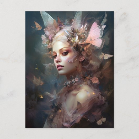 Fairy Woman Fantasy Art Briefkaart (Voorkant)