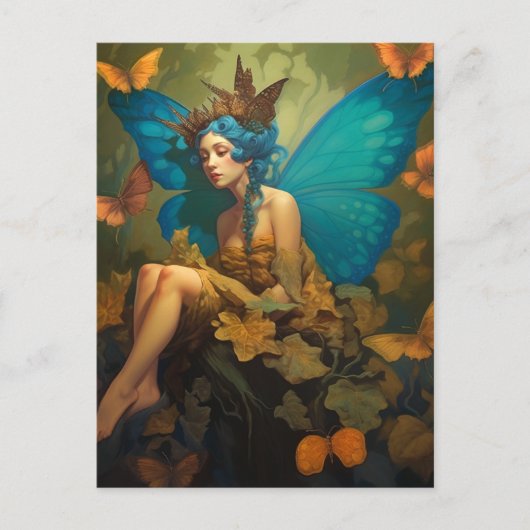 Fairy Woman Fantasy Art Briefkaart (Voorkant)