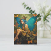 Fairy Woman Fantasy Art Briefkaart (Staand voorkant)