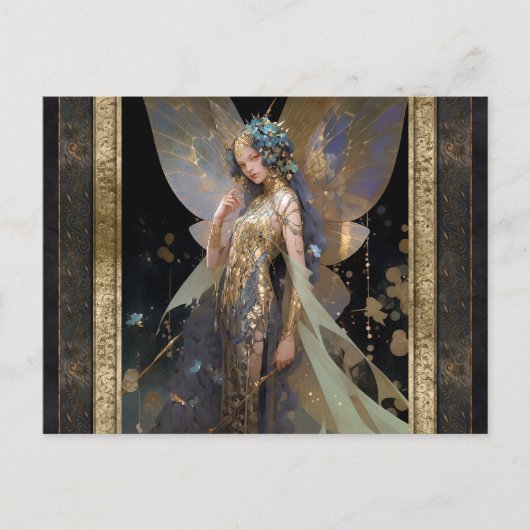 Fairy Woman Fantasy Art Briefkaart (Voorkant)