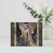 Fairy Woman Fantasy Art Briefkaart (Staand voorkant)