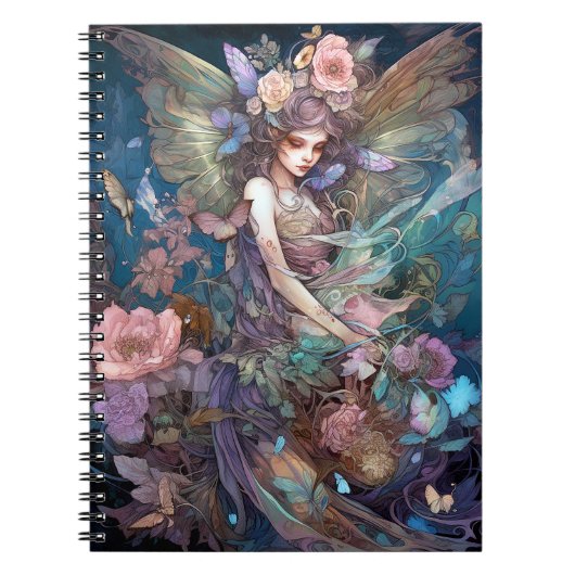 Fairy Woman Fantasy Art Notitieboek (Voorkant)