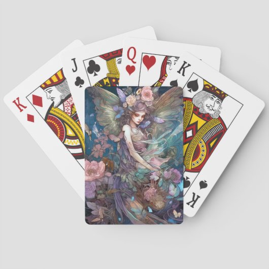 Fairy Woman Fantasy Art Pokerkaarten (Achterkant)