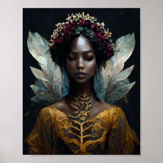 Fairy Woman Fantasy Art Poster (Voorkant)