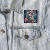 Fairy Woman Fantasy Art Vierkante Button 5,1 Cm (In situ)