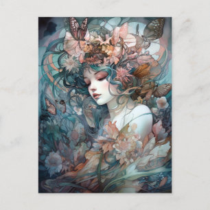 Fairy Woman Surreal Fantasy Art Briefkaart