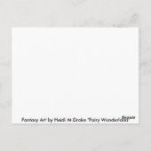 Fairy Wonderland Briefkaart (Achterkant)