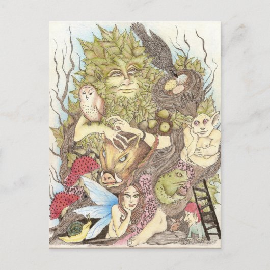 Fairy Wonderland Briefkaart (Voorkant)