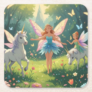 Fairy Wonderland Collectie Kartonnen Onderzetters