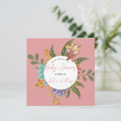 Fairy Wonderland Magical Woodland Baby shower Kaart (Staand voorkant)