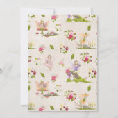 Fairy Woodland Baby Gender Reopenbaart Shower Kaart (Achterkant)