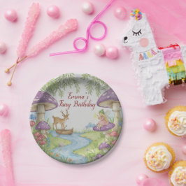 Fairy Woodland Birthday Paper Plate Papieren Bordje