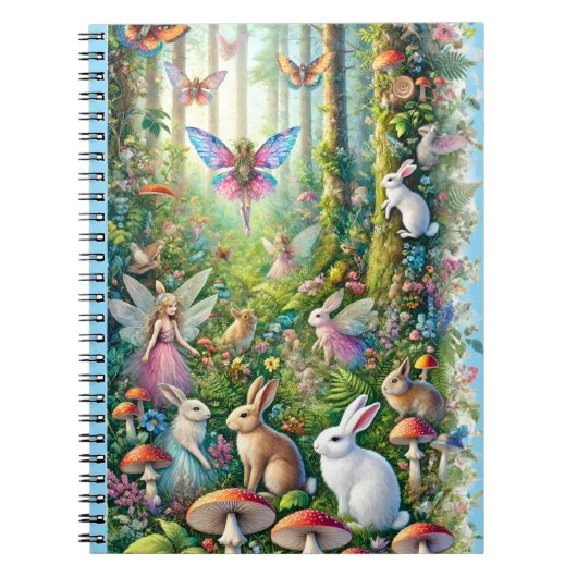 Fairy Woodland Gathering Enchanted Forest Fantasy Notitieboek (Voorkant)