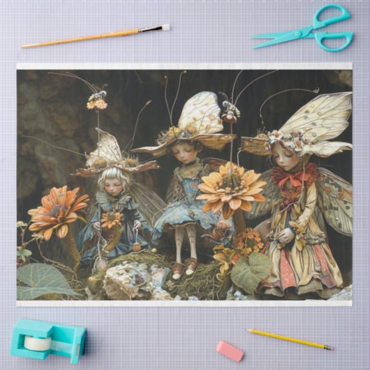 Fairy Woodland Little Creatures decoupage Tissuepapier (Craft)