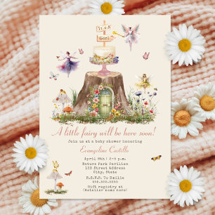 Fairy Woodland Meisje Baby shower Kaart