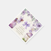 Fairy Woodland Meisje Baby shower Servet (Hoek)