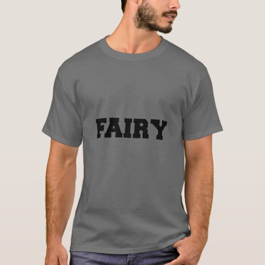 Fairy Word Halloween Costume T-shirt (Voorkant)