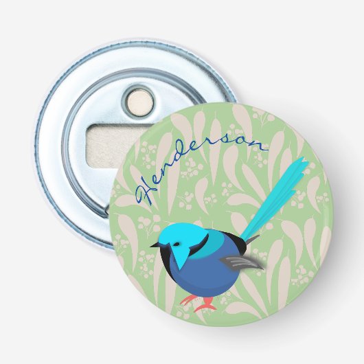 Fairy Wren Button Flesopener (Voorkant)