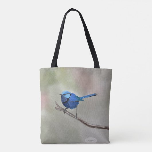 Fairy Wren canvas tas (Achterkant)