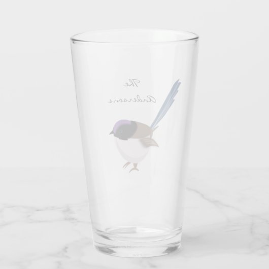 Fairy Wren Glas (Achterkant)