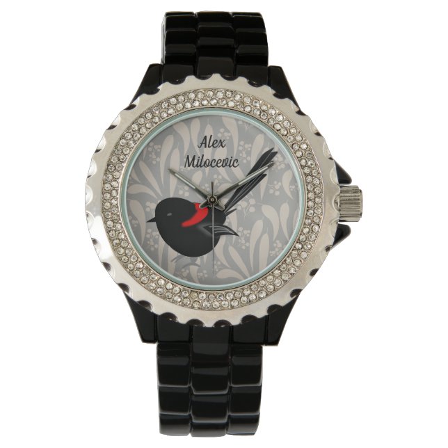 Fairy Wren Horloge (Voorkant)
