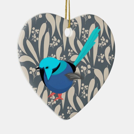 Fairy Wren Keramisch Ornament (Rechts)