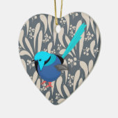 Fairy Wren Keramisch Ornament (Links)