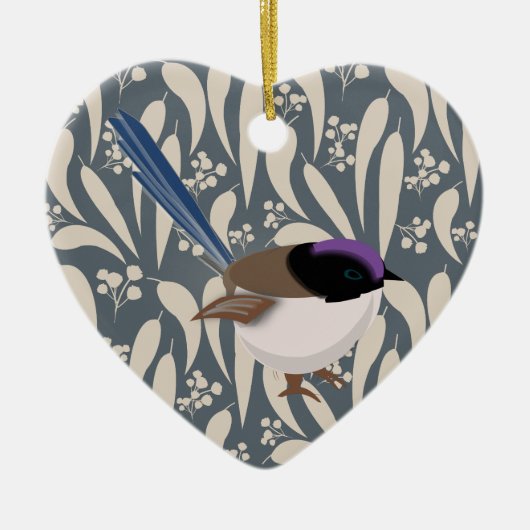 Fairy Wren Keramisch Ornament (Voorkant)
