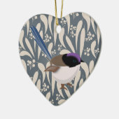 Fairy Wren Keramisch Ornament (Links)