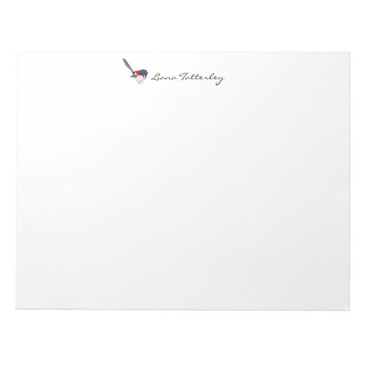 Fairy Wren Notitieblok (Voorkant)