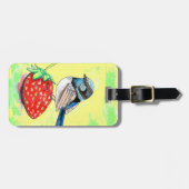 Fairy Wren schilderij Bagagelabel (Voorkant horizontaal)