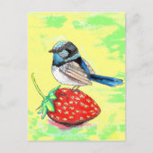 Fairy Wren schilderij Briefkaart (Voorkant)