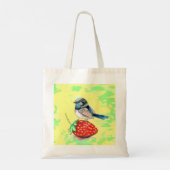 Fairy Wren schilderij Tote Bag (Achterkant)