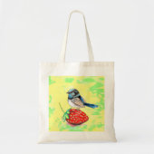Fairy Wren schilderij Tote Bag (Voorkant)
